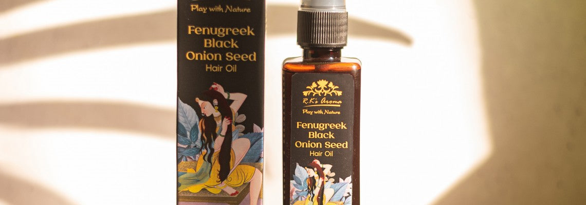 Repair Your Damaged Hair Naturally with R.k’s Aroma Fenugreek Black Onion Seed Hair Oil