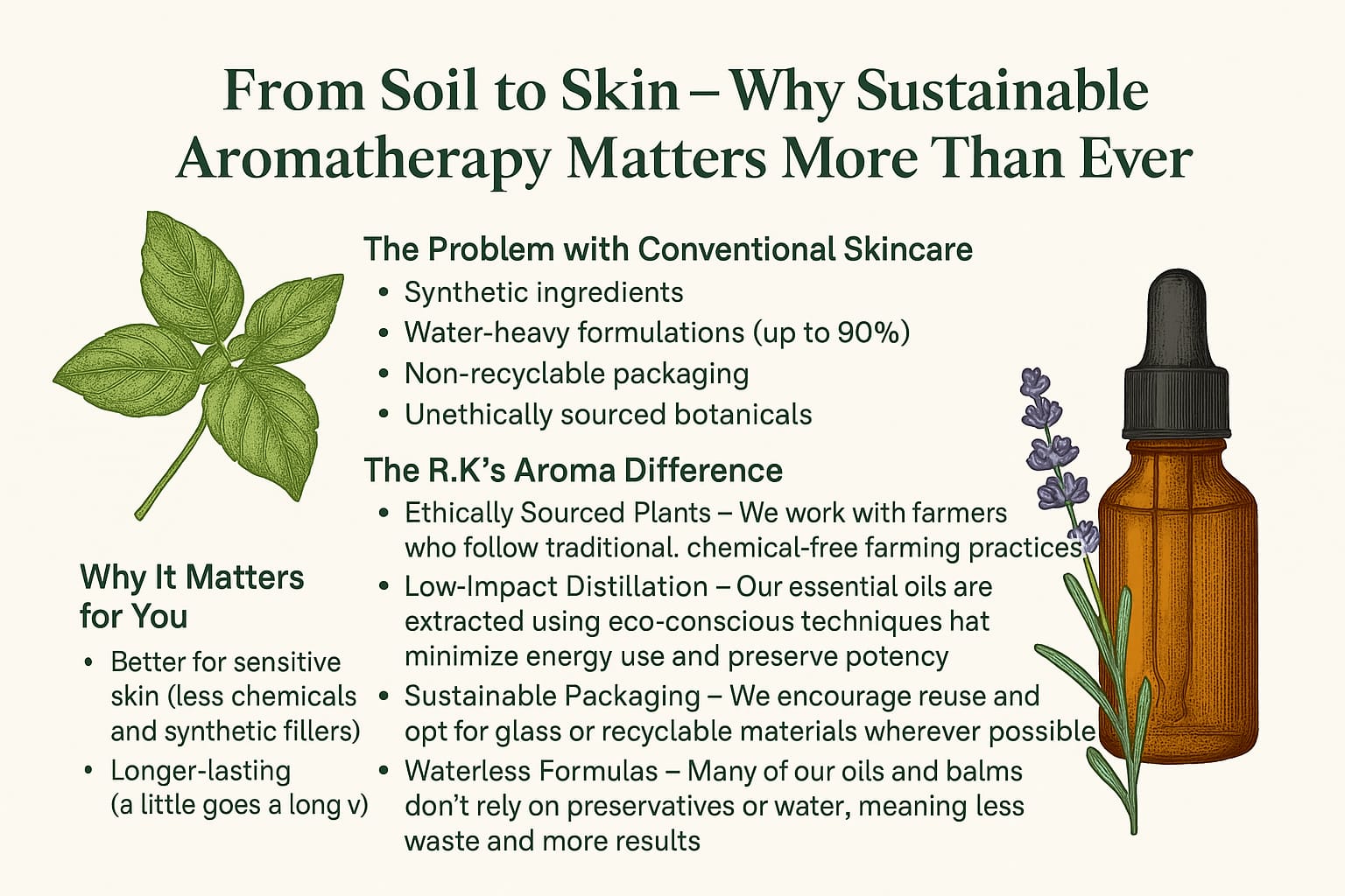 From Soil to Skin – Why Sustainable Aromatherapy Matters More Than Ever