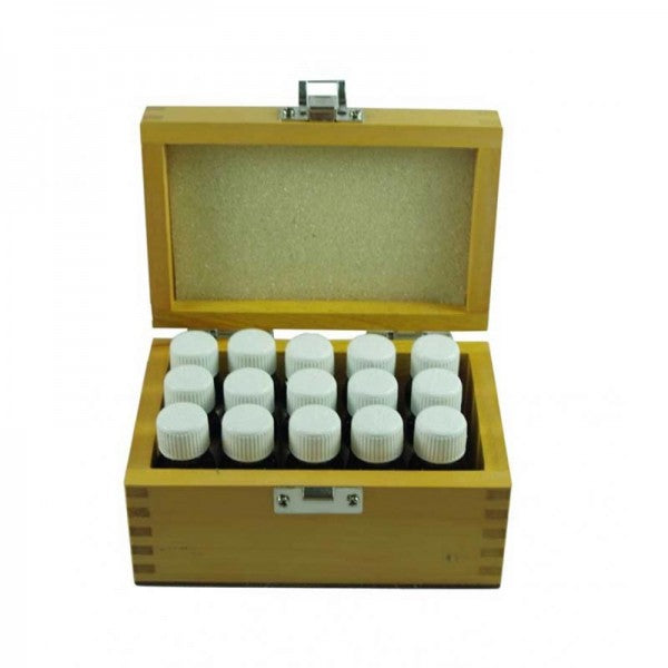 Essential Oil Box For Beginners (Wooden Kit), 15 Oils
